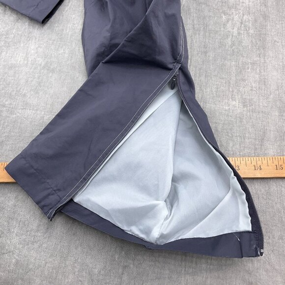 Adidas Track Pants Unisex Large 28w x 31L Blue Stitched Logo Nylon Cotton - Picture 10 of 13